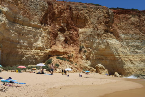 Strandleben am Strand von Benagil