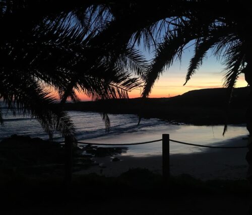 Praia do Ingrina Sonnenuntergang